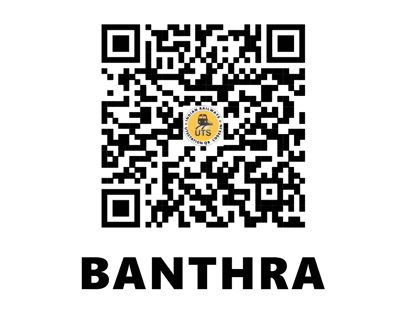 UTS QR Code for BANTHRA - BTRA (NR - UTTAR PRADESH)